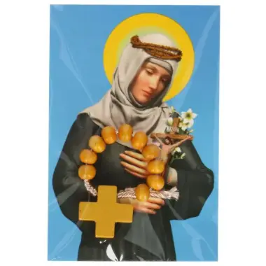 Tientje / koord + Prentje H Catharina van Sienna