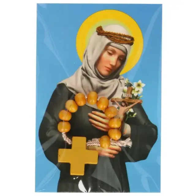 Tientje / koord + Prentje H Catharina van Sienna