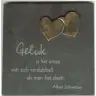 Ardoise 14.5 X 14.5 Cm Geluk Is Het Enige...