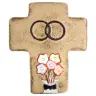 Cross Ceramic 12 X 10 Cm Bronze