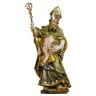 Woodcarving statue of Saint Patrick 20 cm colored