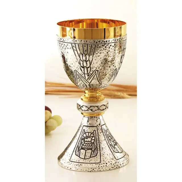 Chalice H 20 Cm Golden / Silver 4 Evangelists
