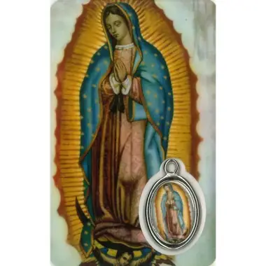 Kaart-medaille-gebed - OLV van Guadalupe - Frans