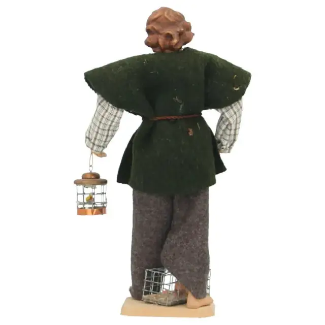 Crèche de Noël Heide Hannah : berger avec cage - H 20 cm Couleur