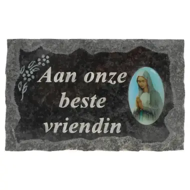 Plate of cemeteries Aan Eleven Beste Vriendin 9X14