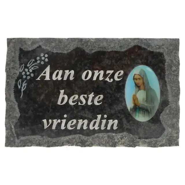 Plate of cemeteries Aan Eleven Beste Vriendin 9X14