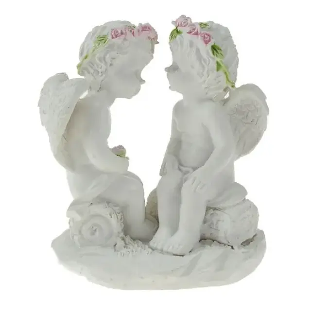 Engelpaar zittend - 9 cm