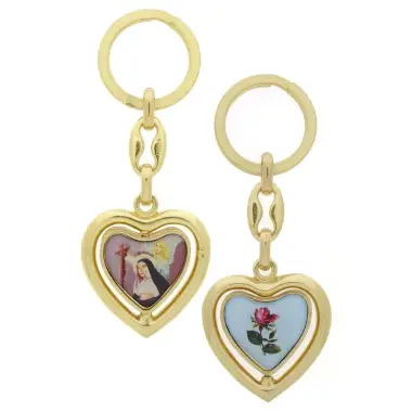 Porte-Clefs Tournant - Ste Rita / Rose