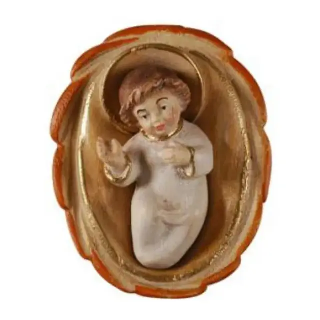Enfant Jesus+berceau 15 Cm Antique