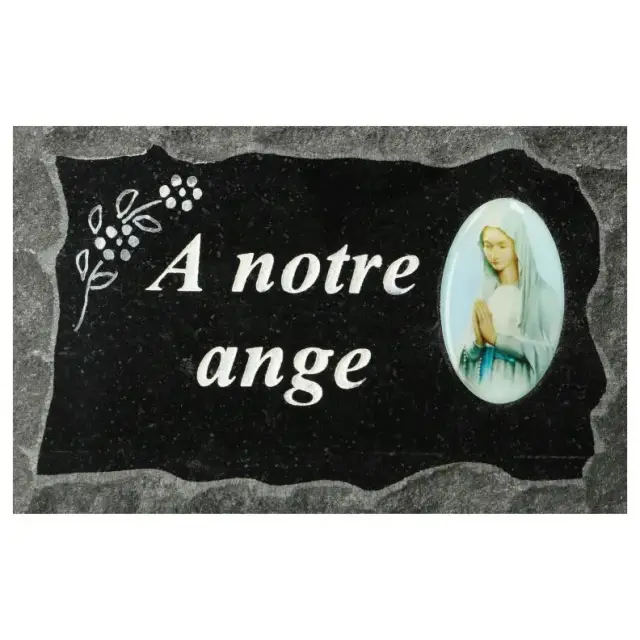 A plate Cemetery Our Angel 9X14