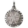 Medaille Scapulier - 14 mm - Metaal Verzilverd