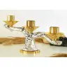 Candle holder H 16.5 Cm Diam Candle 4 Cm two tone