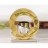 Candle holder Base 8x12 H Cm Cm Diam 14.5 Cm golden en Candle 5