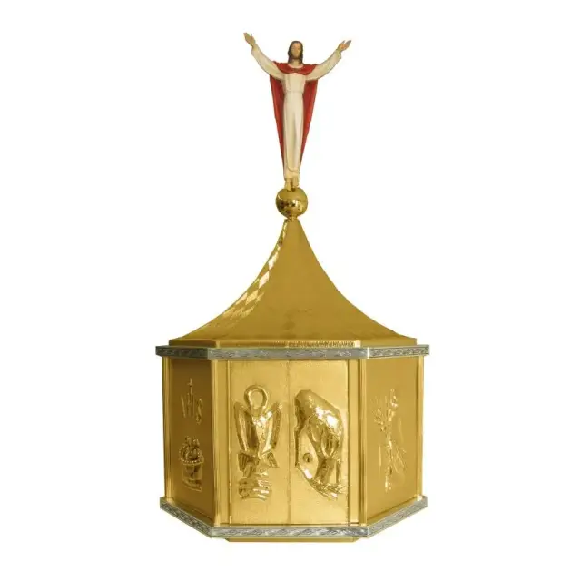 Tabernacle 20x24 Cm Diam Hexa. Cm 45H 80 Cm