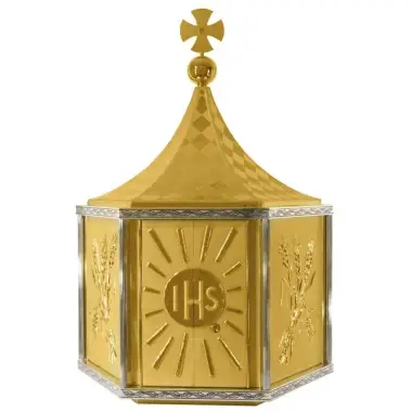 Tabernacle 20x24 Cm Diam Hexa. 45 Cm H 80 Cm