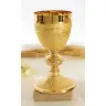 Chalice H 19 cm diam Ouv. 10 Cm Golden