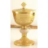 Ciboria H 22 cm diam Ouv. 12 Cm golden