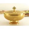 Ciboria H 13 cm diam Ouv. 16 Cm golden