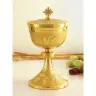 Ciboria H 23 cm diam Ouv. 12 Cm golden