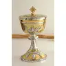 Ciboire H 22 cm diam Ouv. 12 Cm two tone