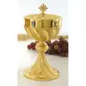 Ciboria H 23 cm diam Ouv. 12 Cm golden
