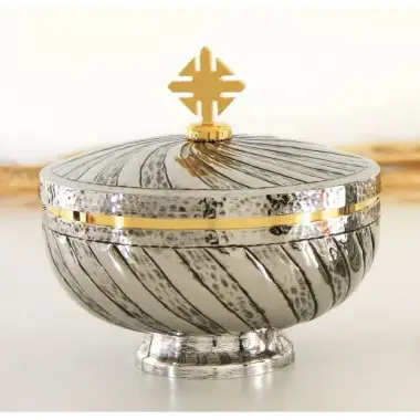 Ciboire H 13 cm diam Ouv. 16 Cm Silver