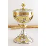 Ciboire H 23 cm diam Ouv. 12 Cm two tone