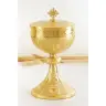 Ciboria H 23 cm diam Ouv. 12 Cm golden
