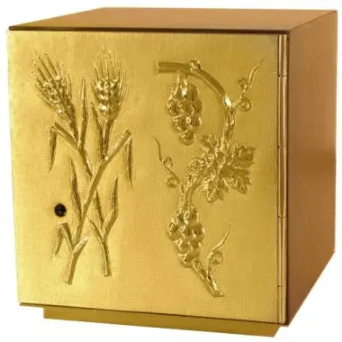 Tabernacle 25x25 Cm P 22 Cm Revetement Bois