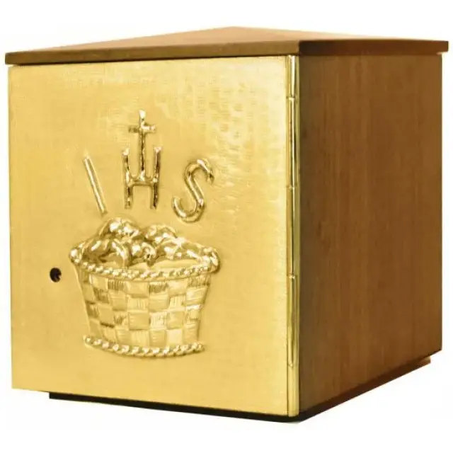 Tabernacle 20x20 Cm P 20 Cm Revetement Bois