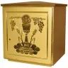Tabernacle 25.5x25.5 Cm P 22 Cm Revetement Bois
