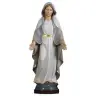 Woodcarving statue of Our Lady of Grace Modern 12 cm colored