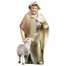 Herder + Stok + Schaap : houtsnijwerk kerstgroep Komet 12 cm