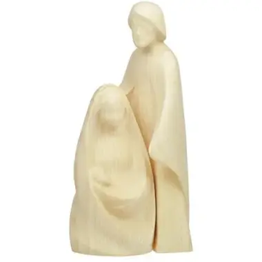 Houtsnijwerk H Familie / 2 Delig 18 Cm / Es