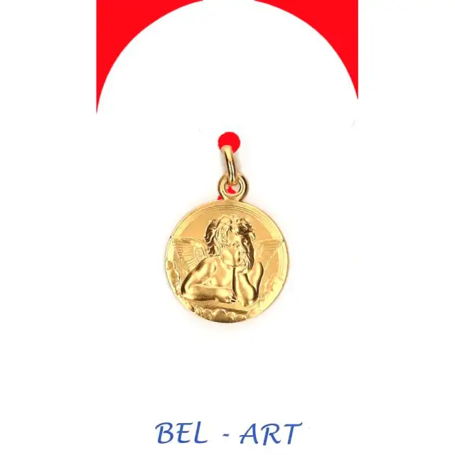 Medaille Goud 9K - Engel - 16 mm