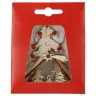 nativity Wooden Box With Rhinestones Red 10Cm