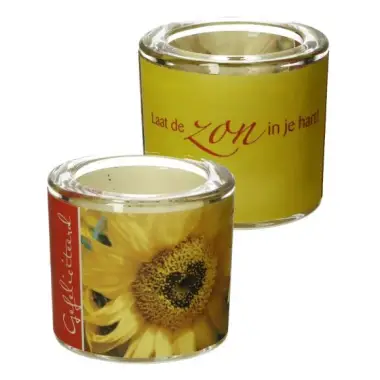 Glass warmers 6 X 6.5 Gefeliciteerd