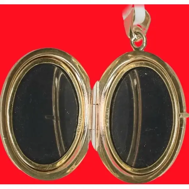 Medaille - Fotohouder Goud 8 Krt 23 X 20 Mm