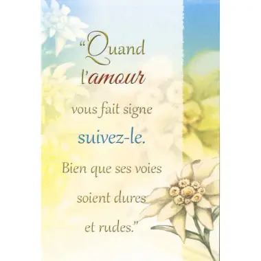Dubbele Kaart + Omslag - Quand l'amour ...