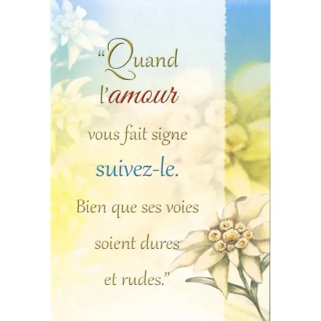 Dubbele Kaart + Omslag - Quand l'amour ...