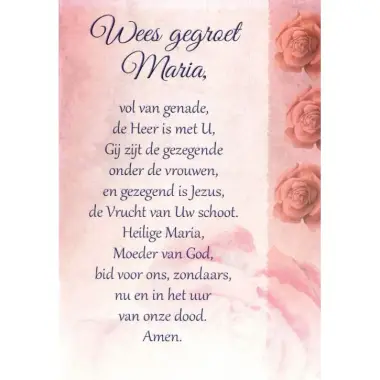 Dubbele Kaart + Omslag - Wees Gegroet Maria / NL