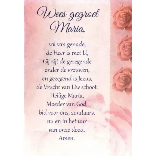 Dubbele Kaart + Omslag - Wees Gegroet Maria / NL