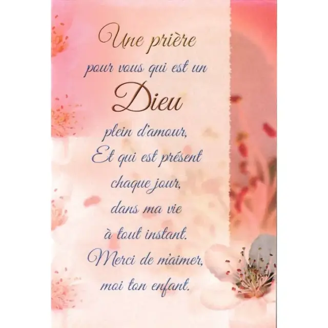 Dubbele Kaart + Omslag - Une Prière