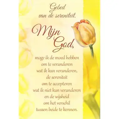Dubbele Kaart + Omslag - Gebed van de sereniteit