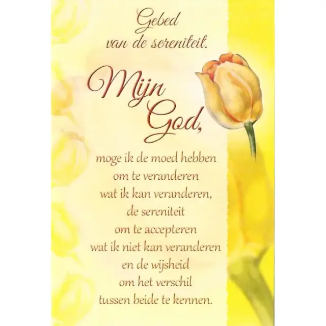 Dubbele Kaart + Omslag - Gebed van de sereniteit