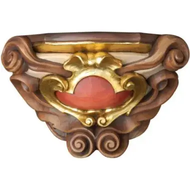 Carved Wood Wall bracket for a statue of 40 cm Baroque Color