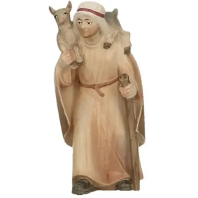 Shepherd: wood carving nativity scene Pema 12 cm