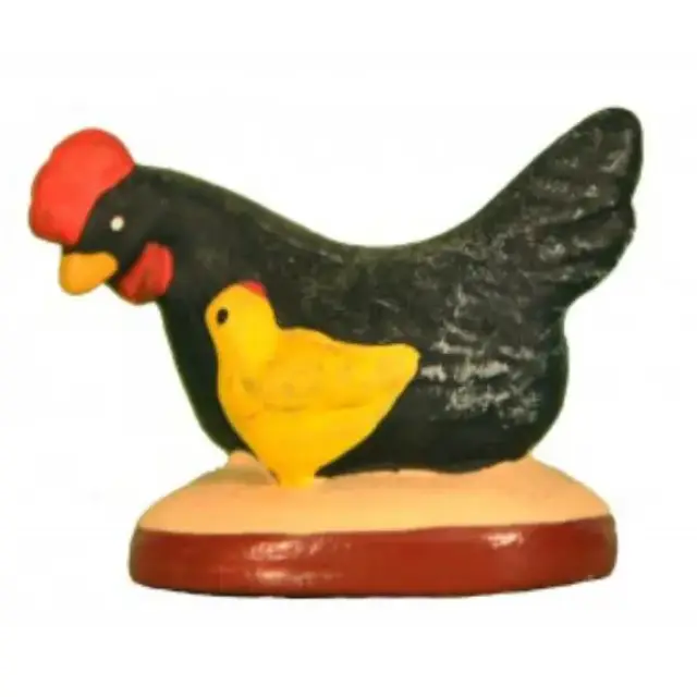 Santon Gateau 7 Cm Black Hen Chick