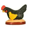 Santon Gateau 7 Cm Black Hen Chick