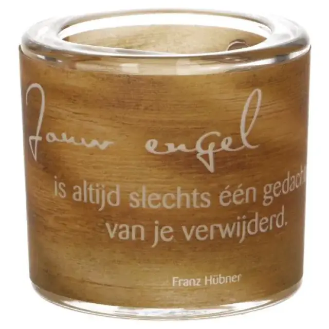 Glass Heater Dishes 6 X 6.5 Jouw engel Is Altijd Slechts ...